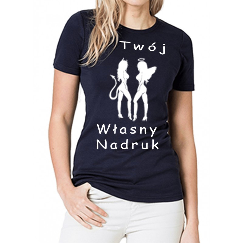 Koszulka T-shirt Damski z własnym nadrukiem