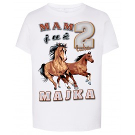 Koszulka Urodzinowa Konie Horse