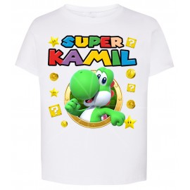 Yoshi Super Mario Koszulka Urodzinowa Dziecięca